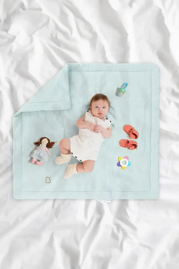 Wellgro Crib Duvet Green 82x82cm