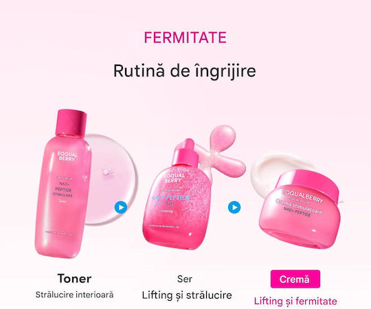 Eqqualberry Nad+ Cremă de Față Anti-îmbătrânire și Reconstrucție 24 Ore împotriva Roșeții cu Colagen și Niacinamidă 50ml