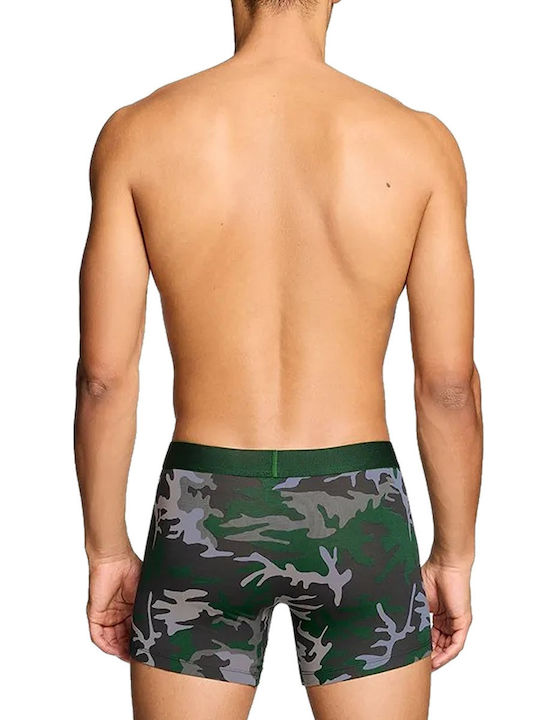 Ανδρικά Μποξεράκια Green/grey Melange Camo 2Pack