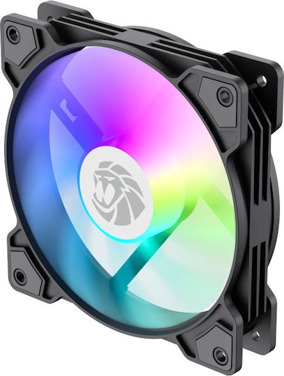 GameMax FN12A-S5 Вентилатор за кутия 120mm (1600rpm / 41cfm) с RGB Осветление и Свързване 3-Pin / 4-Pin PWM