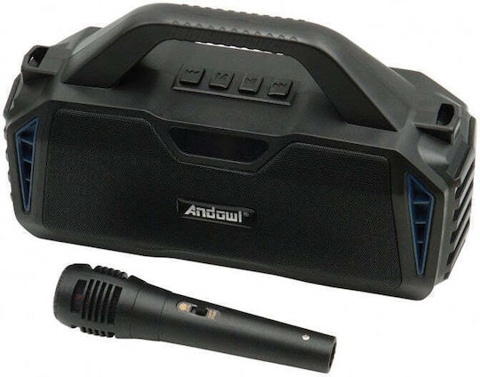 Andowl Karaoke-Lautsprecher mit Kabellosem Mikrofon und Lichteffekten Q-YX601 Q-YX601 Rote