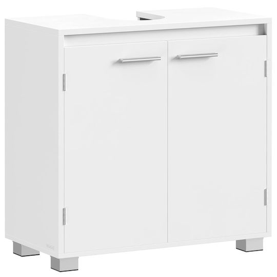 Vasagle Πάγκος χωρίς Νιπτήρα Μ60xΒ30xΥ60cm Λευκός