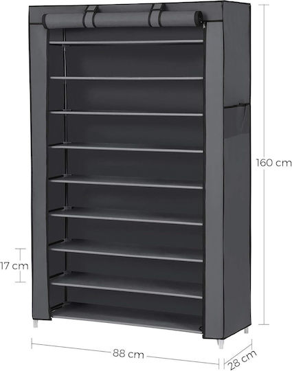 Υφασμάτινη Παπουτσοθήκη 88x28x160cm