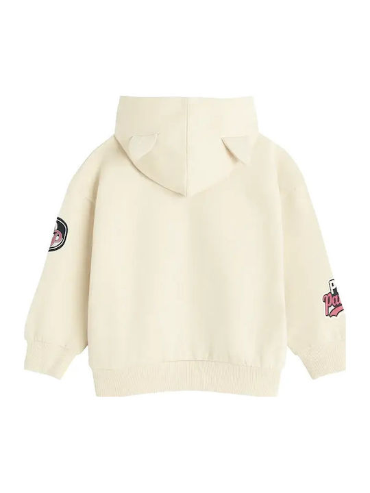 Kinder-Sweatshirt mit Beige Kapuze