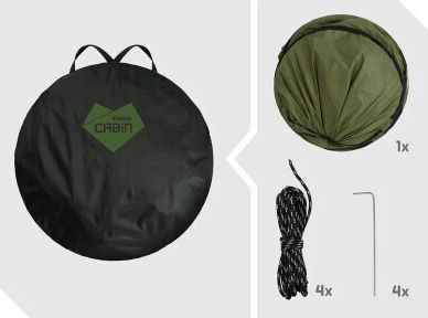 Delphin Cort Camping Pop Up Toaletă 180x115x115cm
