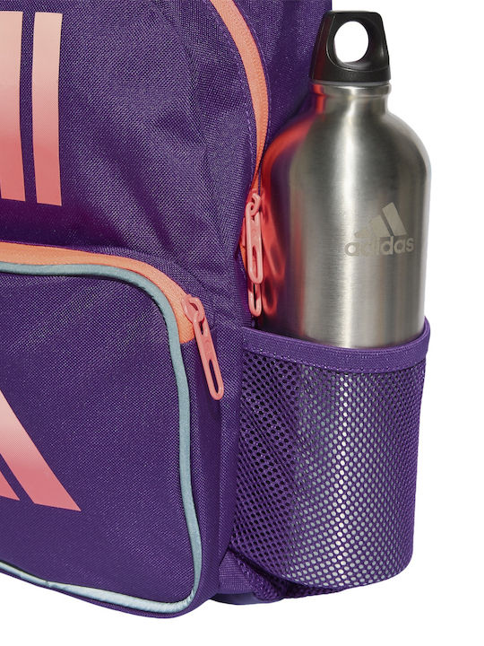 adidas Elementary School Backpack with Water Bottle Holder Purple
