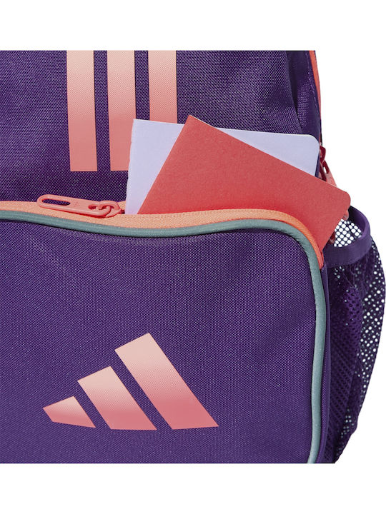 adidas Elementary School Backpack with Water Bottle Holder Purple