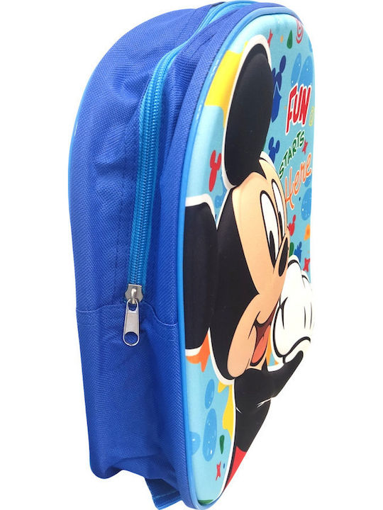 Disney Mickey Σχολική Τσάντα Πλάτης Νηπιαγωγείου Πολύχρωμη 25 x 9 x 30εκ