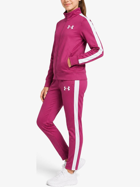 Em Knit Track Suit Kids Tracksuits Fuchsia Sweatpants Set 2 Pieces