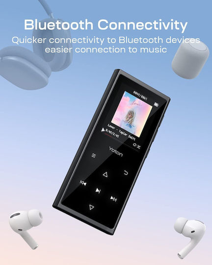 Yoton MP3-Spieler (16GB) mit TFT Touchscreen 2,36" Schwarz