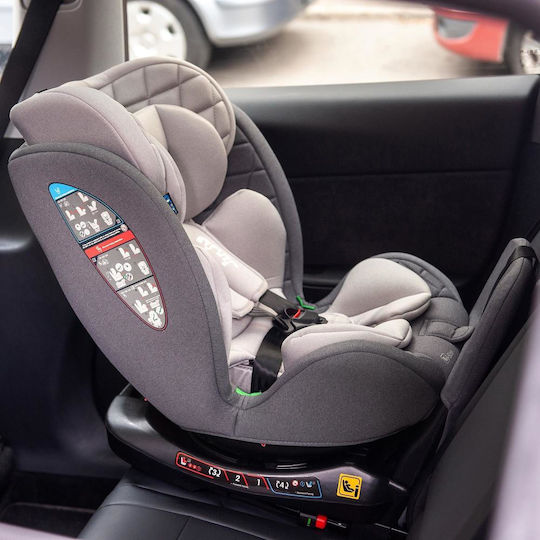 Juju Total 360 I-Size Kindersitz Auto mit ISOfix Graues