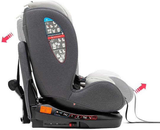 Juju Total 360 I-Size Kindersitz Auto mit ISOfix Graues