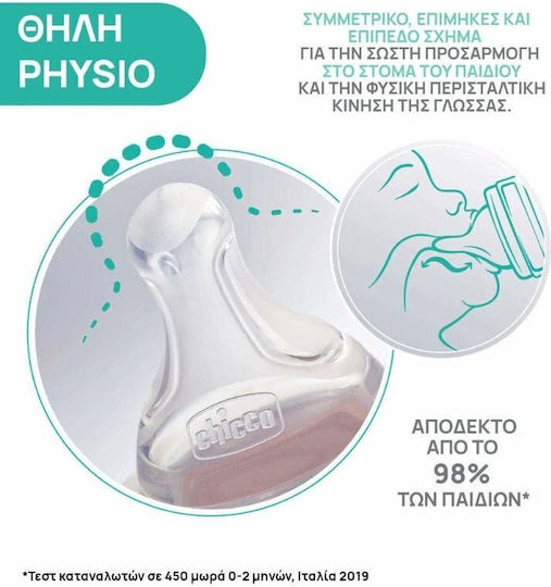 Chicco Physio Babyflaschensauger für 2+ Monate 2Stück