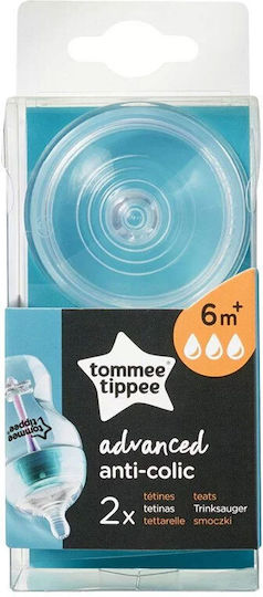Tommee Tippee Tetine din Silicon de Flux Rapid pentru 6+ luni 2buc