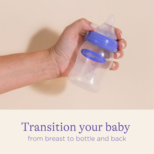 Lansinoh NaturalWaveTM Silicone Baby Bottle Teats Medium Flow for 3+ months 2pcs