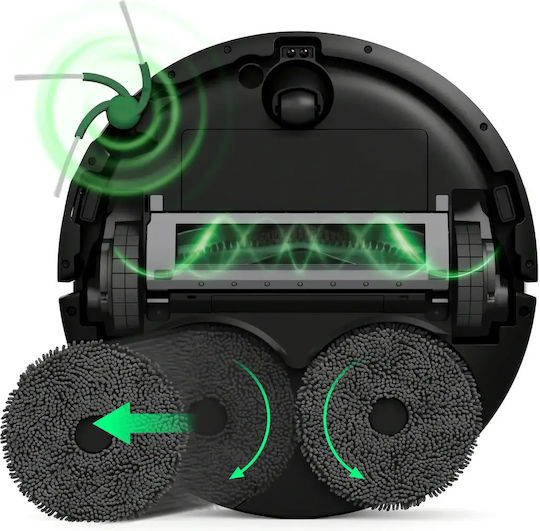 iRobot Roomba Plus 575 Combo Aspirator Robot cu Cartografiere Laser și Putere de Aspirație 25000Pa Negru