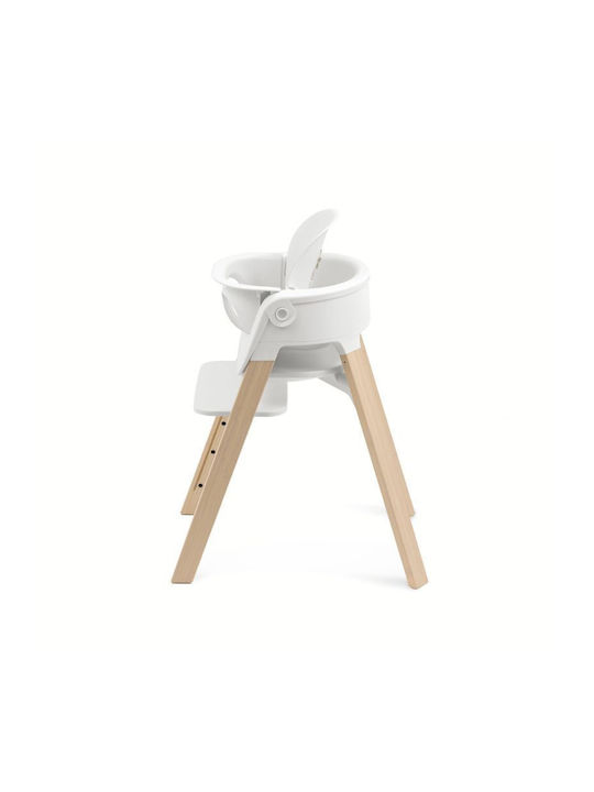Stokke Столово Столчe 3 в 1 с Регулируема Височина Бял / Натурален