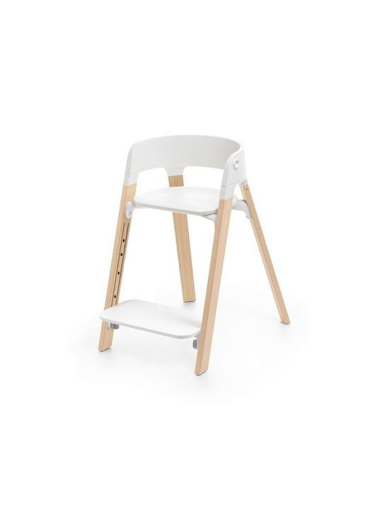 Stokke Столово Столчe 3 в 1 с Регулируема Височина Бял / Натурален