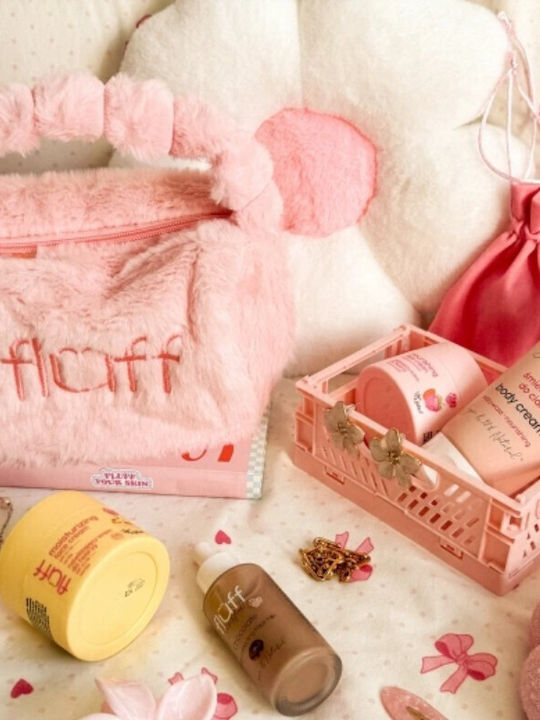 Fluff Fluffy Cosmetic Bag Large Pink