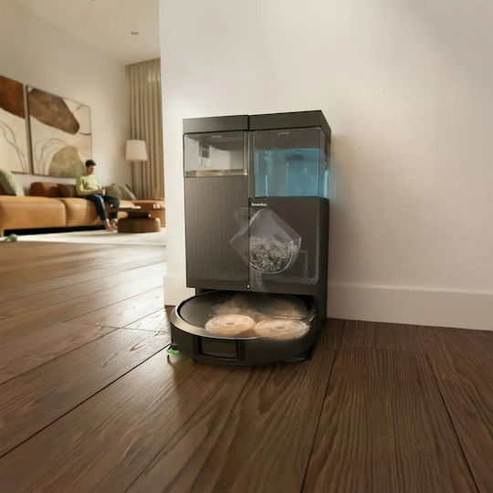 Roomba Plus 515 Combo + AutoWash Dock Σκούπα Ρομπότ με Χαρτογράφηση Laser & Απορρόφηση 22000Pa Μαύρη