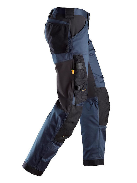 Snickers Workwear Allroundwork Stretch Loose Arbeitshosen Marineblau
