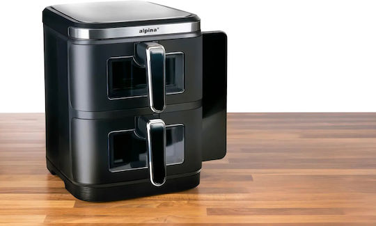 Alpina Air Fryer with Double Removable Container 11l Black