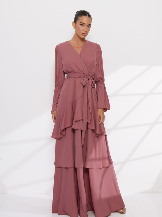 Rochie Maxi De Vară Pentru Nuntă / Botez Roz