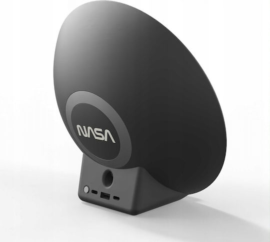 NASA Επιτραπέζιο Ψηφιακό Ρολόι LED με Ξυπνητήρι & Ασύρματη Φόρτιση Λευκό 1286061