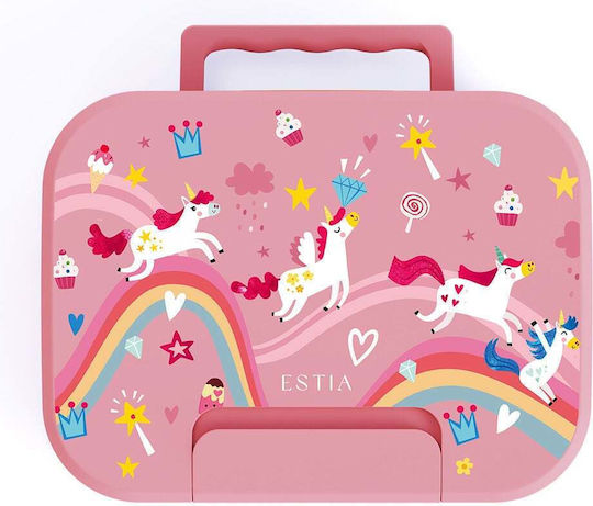 Estia Save The Aegean Plastic Kids Food Container 0.75lt Rainbow Dreams