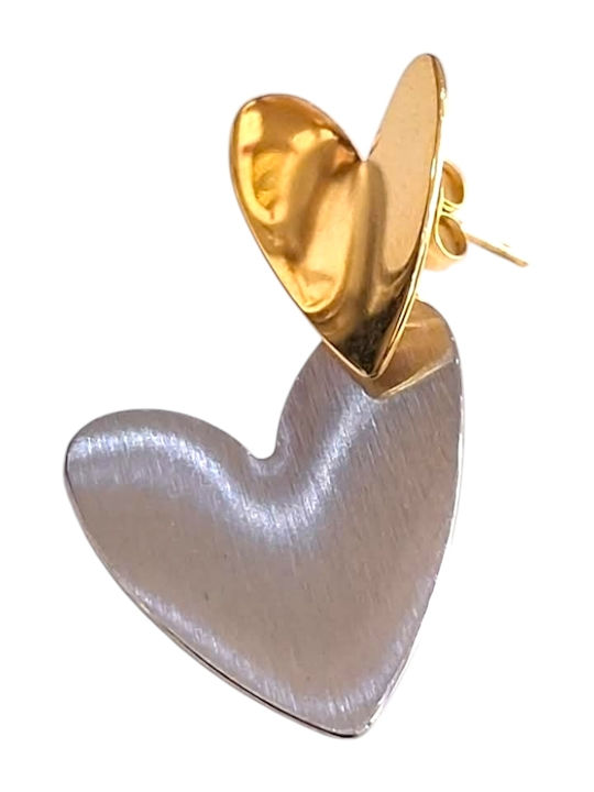 Kalliopi Silver Kalliopi Silver Hängend Ohrringe aus Stahl Vergoldet