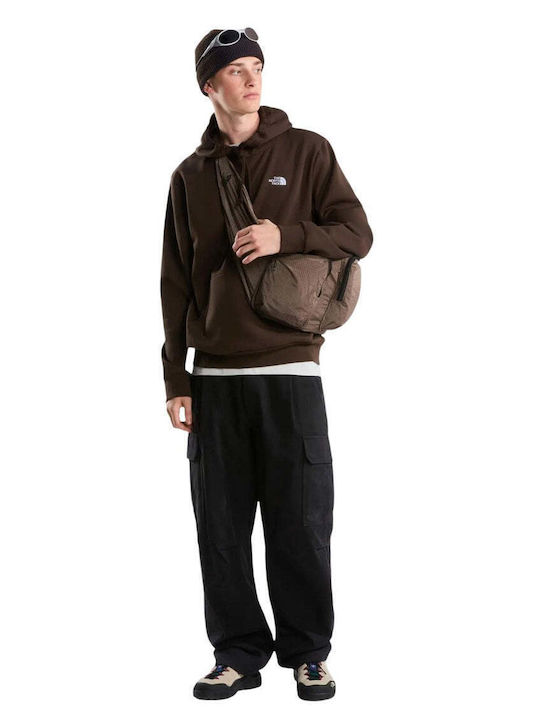 The North Face Суитшърт с качулка кафяв