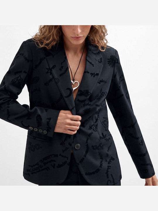 Desigual Sacou de damă Negru