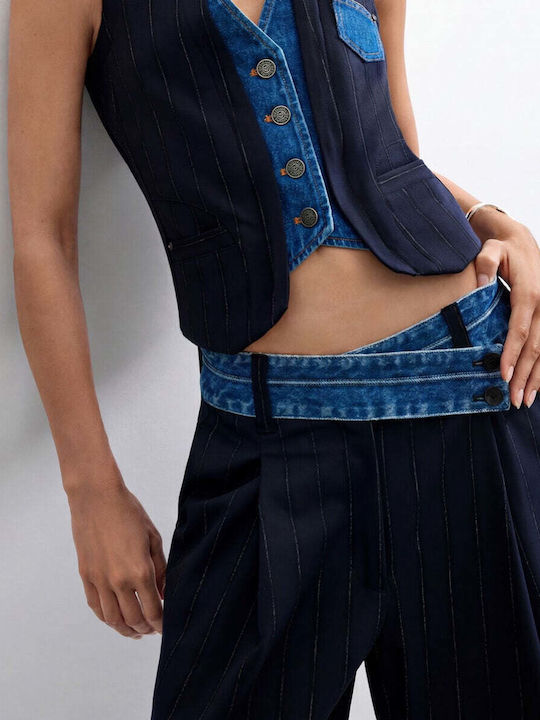 Women's Fabric Trousers Blue