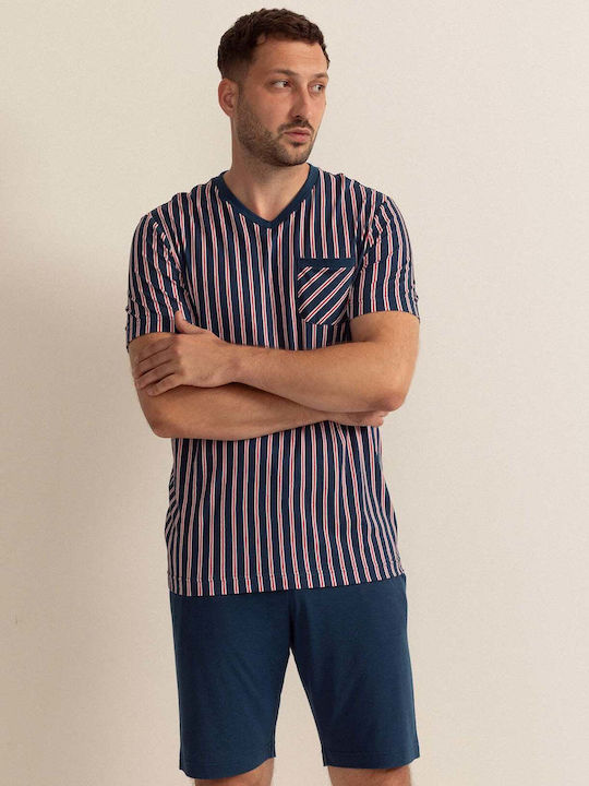 Sofiaman Summer Men's Pyjamas Bermuda Navy Blue