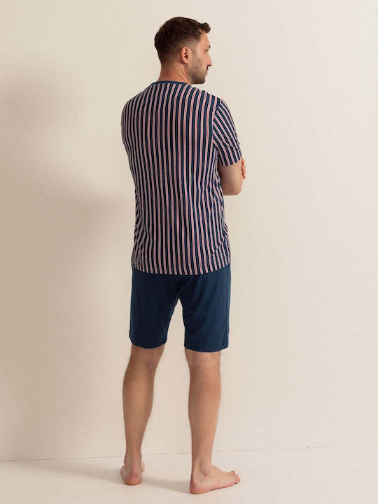 Sofiaman Summer Men's Pyjamas Bermuda Navy Blue