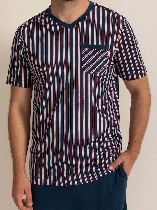 Sofiaman Summer Men's Pyjamas Bermuda Navy Blue