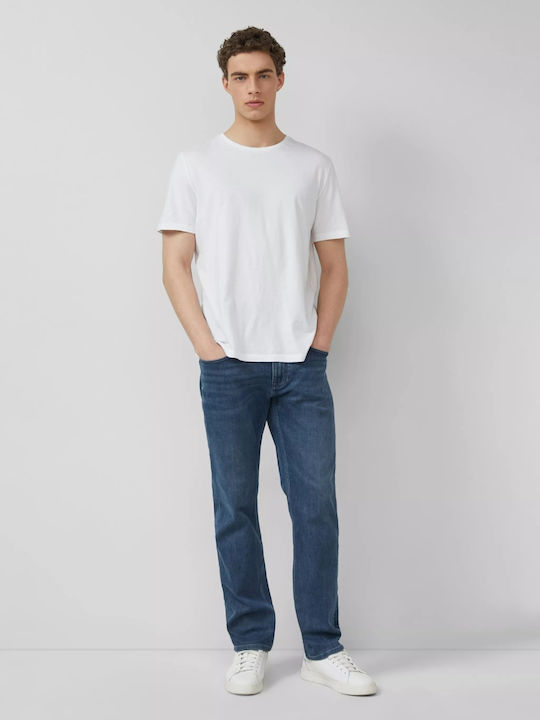 Mauro Ανδρικό Παντελόνι Τζιν Ελαστικό Regular Tapered Fit Blue