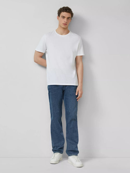Mauro Ανδρικό Παντελόνι Τζιν Ελαστικό Regular Tapered Fit Blue