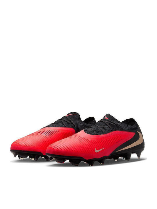 Nike Phantom 6 Low Pro FG Fußballschuhe mit Stollen Schwarz
