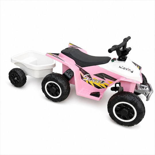 Motocicletă Cu 4 Roți Electrică 6 Volți Roz