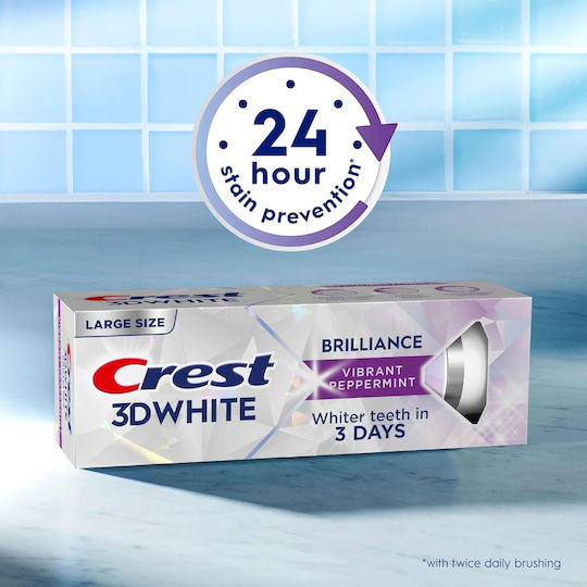Crest 3d White Brilliance Οδοντόκρεμα για Λεύκανση & Τερηδόνα 3x130gr
