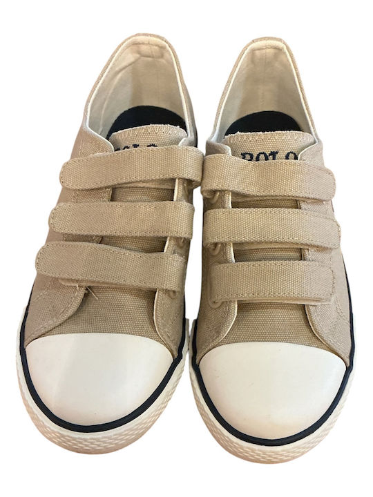Polo Kinder Sneaker mit Bügel- und Schleifenverschluss Beiges