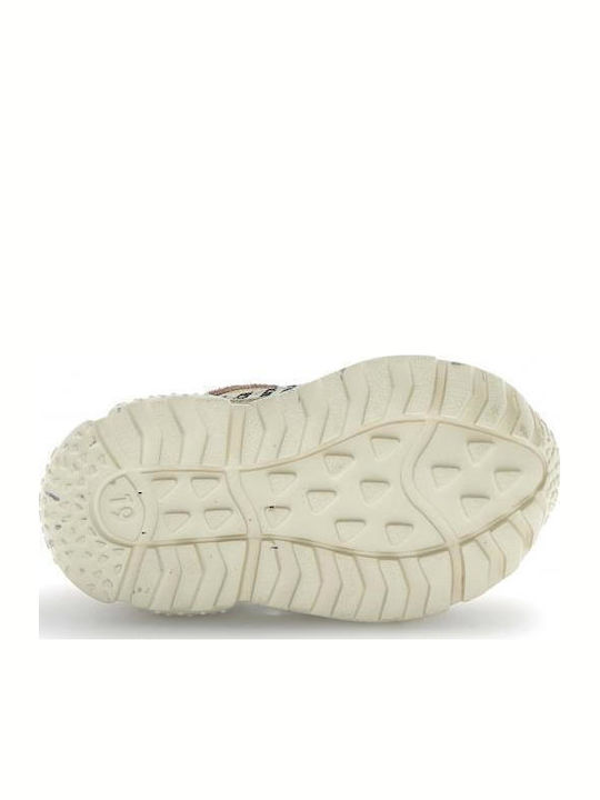 Kids Sneakers Anatomic With Hoop & Loop Closure Beige