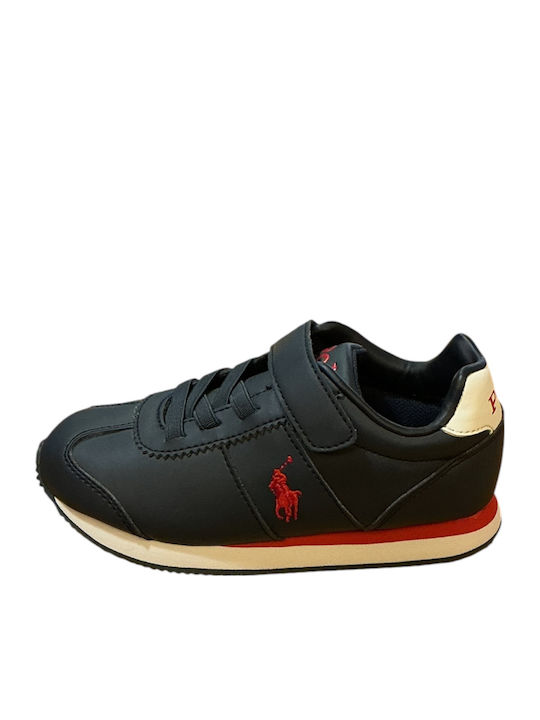 Polo Kids Sneakers with Hoop & Loop Closure Red
