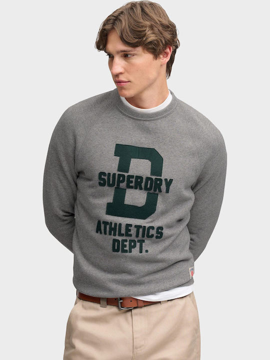 Superdry Applique Φούτερ Grey Melange Superdry Applique Φούτερ Grey Melange