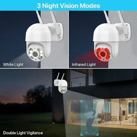 Andowl JT-8276QJ IP Surveillance Camera Wi-Fi Full HD 1080p Waterproof with Speaker and 3.6mm Lens