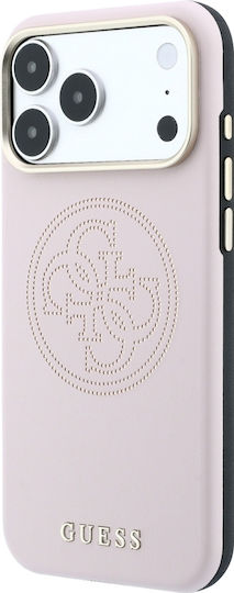 Калъф Guess Perforated 4g Gold Logo Magsafe Iphone 18 Pro 17 Pro Розов