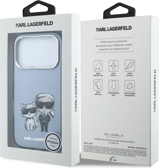 Karl Lagerfeld Iml Karl&choupette Bodies Sketch Print Magsafe Case Iphone 18 Pro Max 17 Pro Max Light Blue
