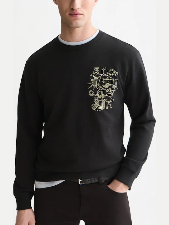 Scotch & Soda Artwork Sweatshirt Meteorite