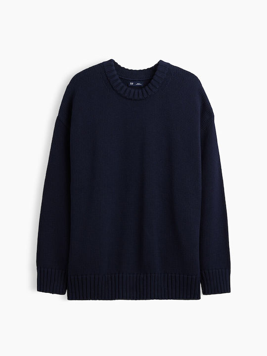 Women's Cotton Striped Sweater Navy Blue Uniform